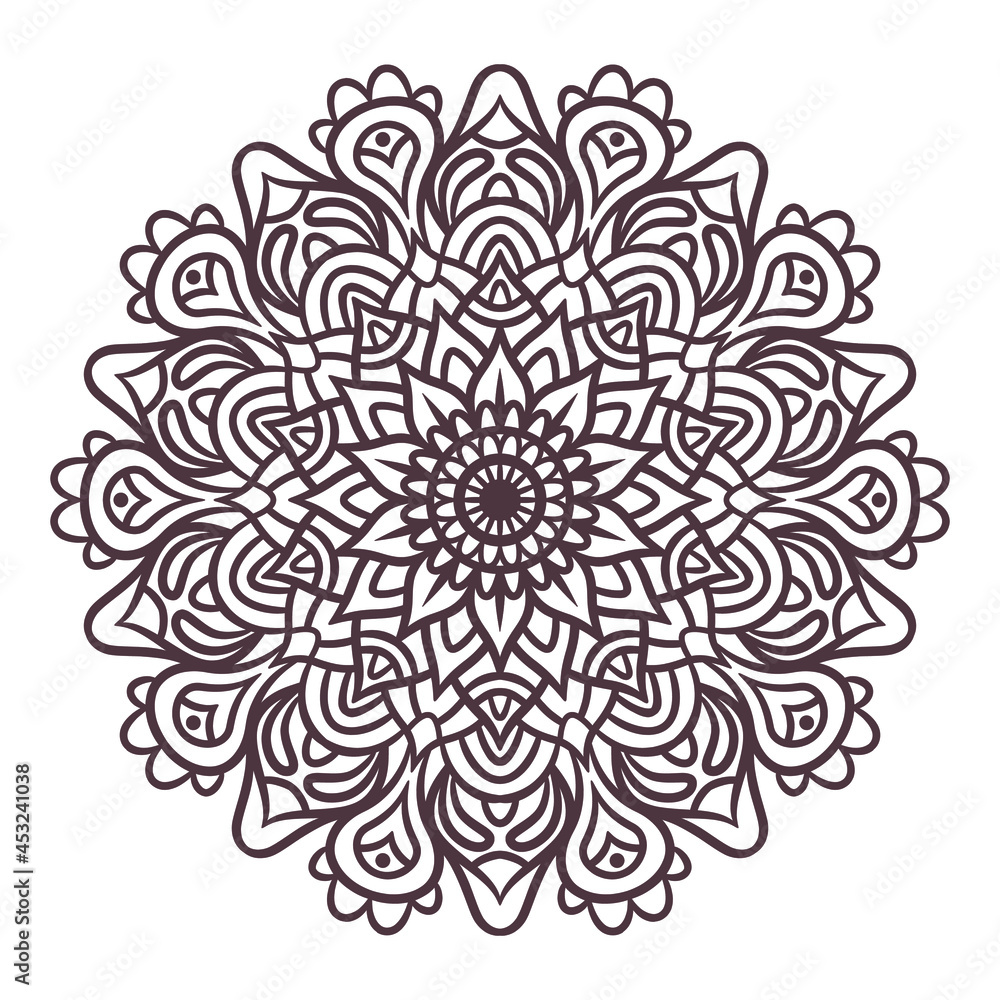 Ethnic Mandala Round Ornament Pattern Ethnic Mandala Round Ornament Pattern