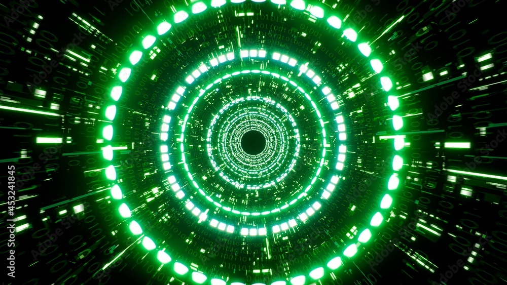 Shining Circle Light Matrix Concept VJ Tunnel Background Shining Circle Light Matrix Concept VJ Tunnel Background