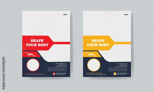 A4 Gym Flyer Layouts flyer template fitness flyer