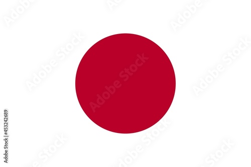japan national flag vector image