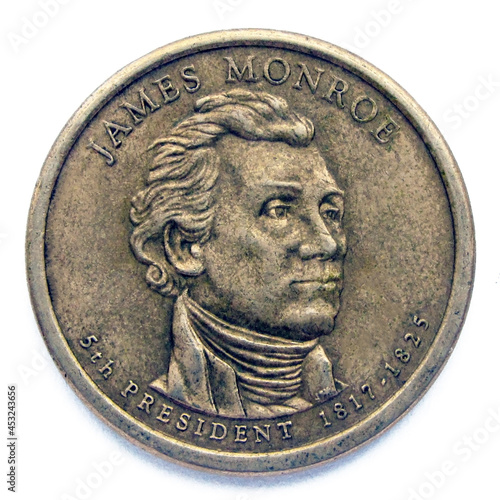 portrait of James Monroe, 5th president of USA