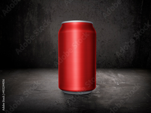 Aluminum cans on concrete Wall Background Scene Dark