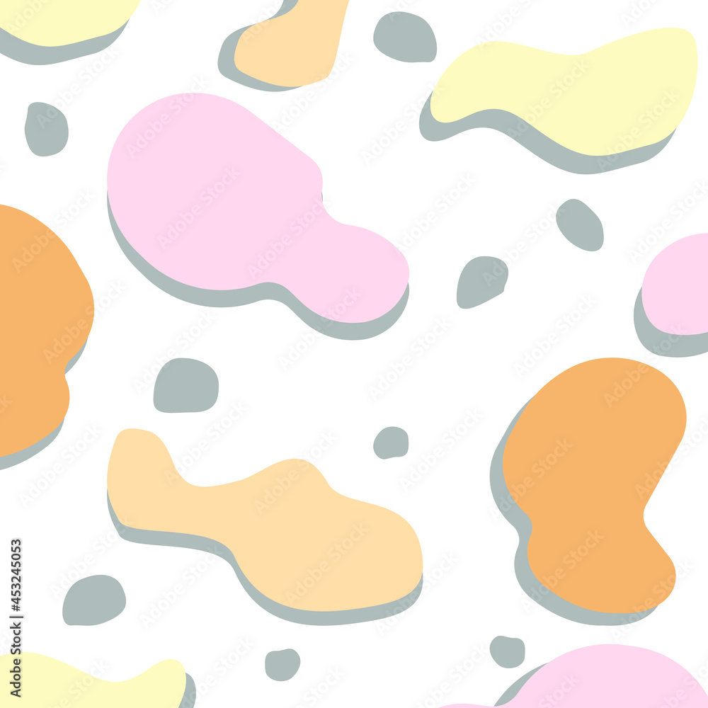 hand drawn abstract background with pastel colors vector