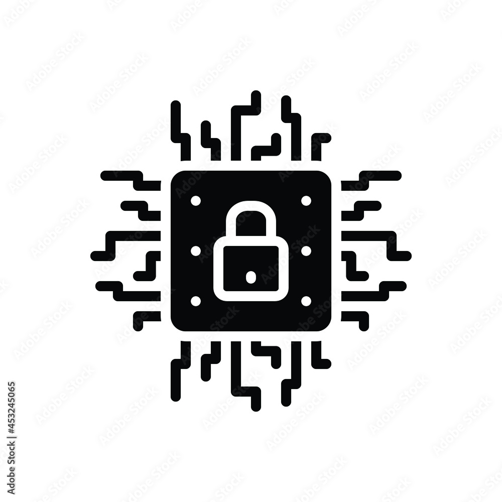Black solid icon for encryption Black solid icon for encryption