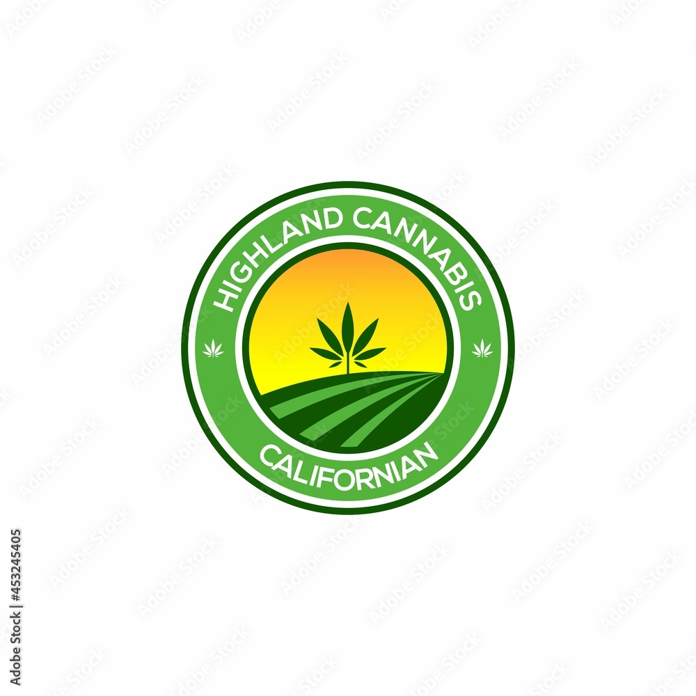 highland cannabis californian logo vektor highland cannabis californian logo vektor