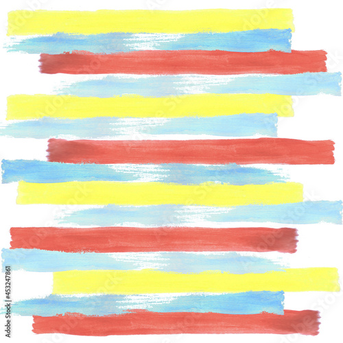 Watercolor stripes with primary colors