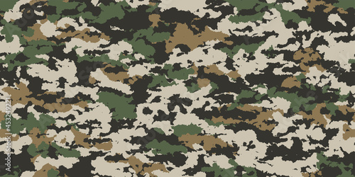 Camouflage background. Seamless pattern.Vector. 迷彩パターン
