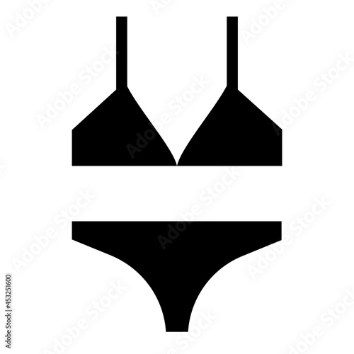 bikini glyph icon