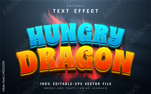 Hungry dragon editable text effect