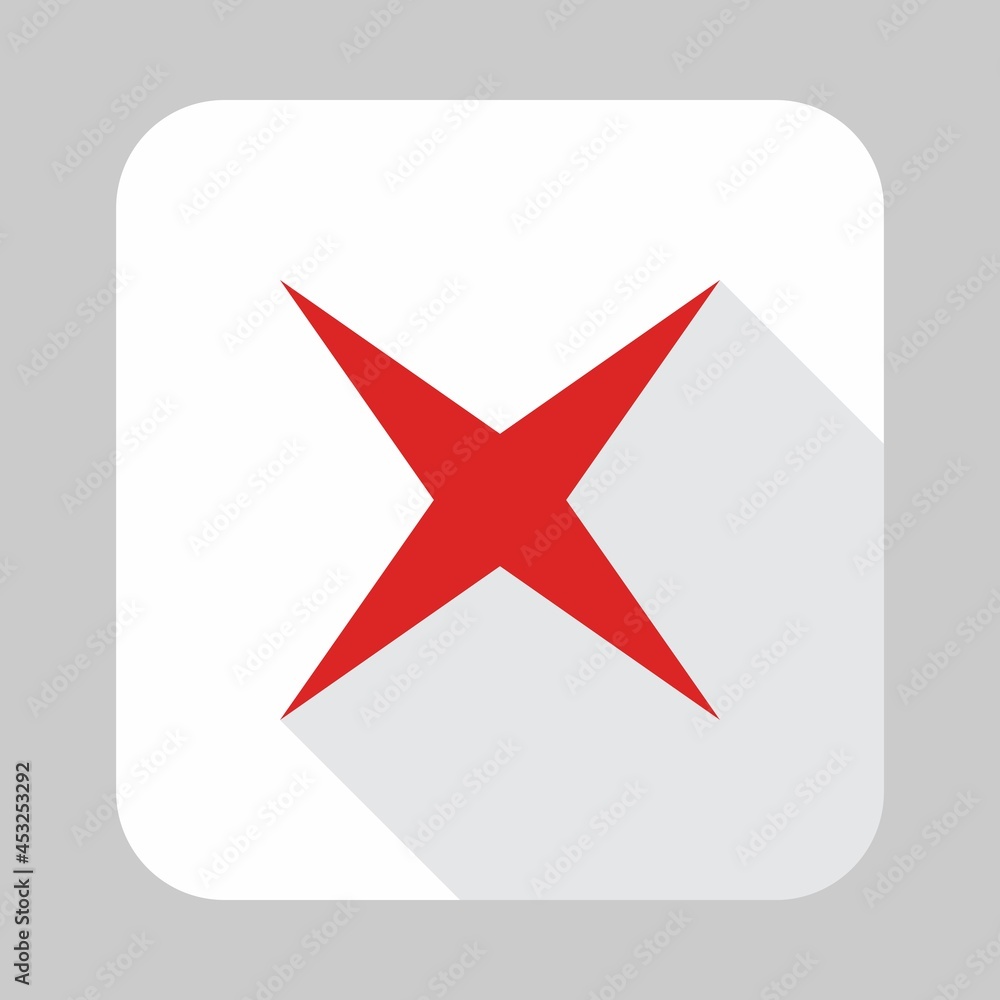Wrong marks, Cross marks, Rejected, Disapproved, No, False, Not Ok, Wrong Choices, Task Completion, Voting. - vector mark symbols in red. Isolated icon. Wrong marks, Cross marks, Rejected, Disapproved, No, False, Not Ok, Wrong Choices, Task Completion, Voting. - vector mark symbols in red. Isolated icon.