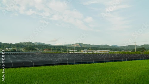 Ginseng Farmland With Scenic Lush Mountains On Background In Geumsan, Chungcheong Province, South Korea. - Timelapse photo