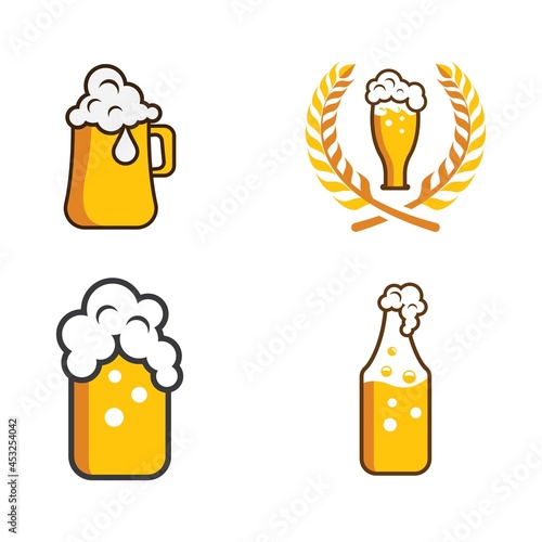 Halal beer logo images illlustration