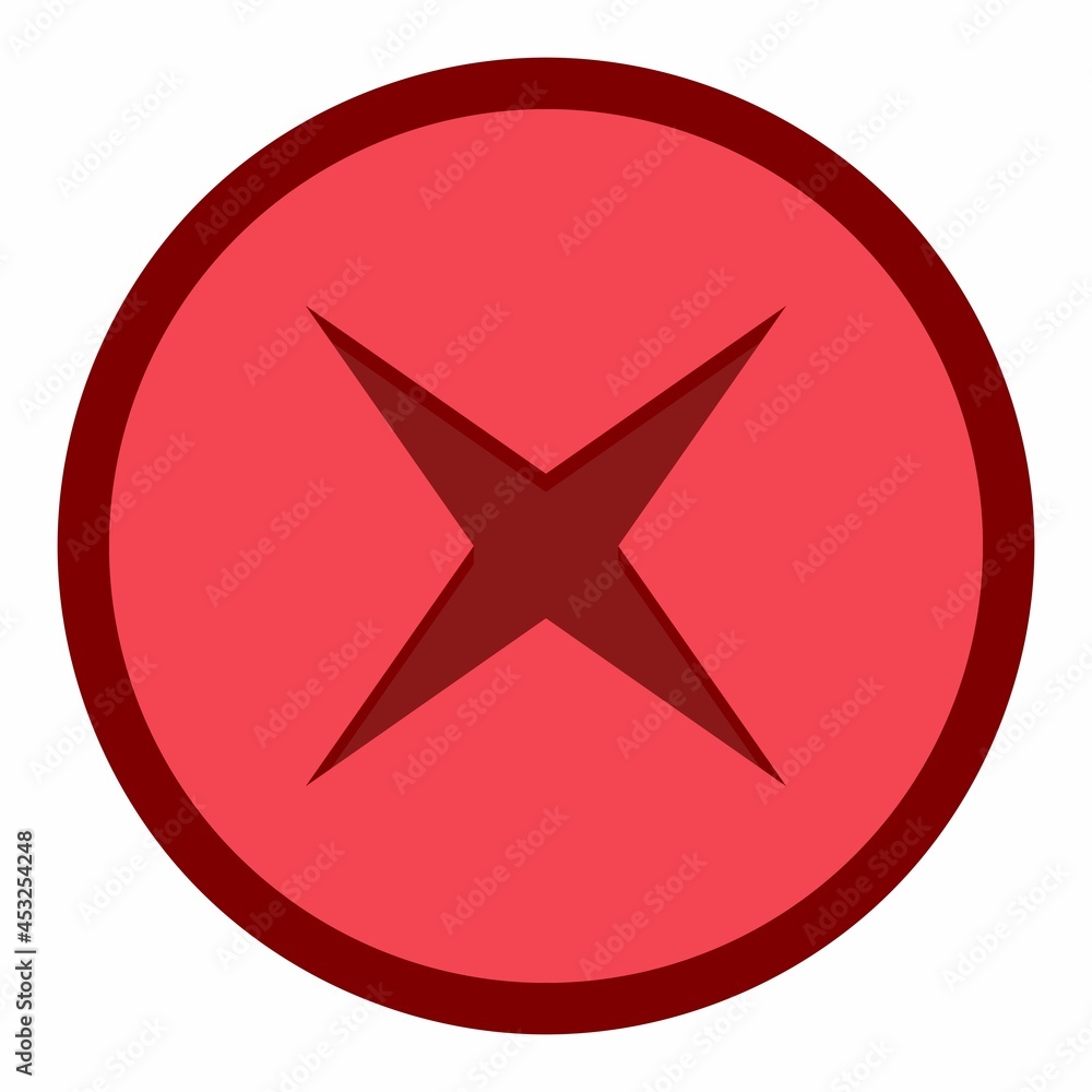 Wrong marks, Cross marks, Rejected, Disapproved, No, False, Not Ok, Wrong Choices, Task Completion, Voting. - vector mark symbols in red. Isolated icon. Wrong marks, Cross marks, Rejected, Disapproved, No, False, Not Ok, Wrong Choices, Task Completion, Voting. - vector mark symbols in red. Isolated icon.