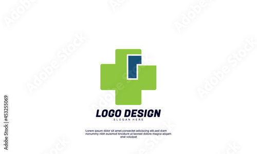 abstract creative logo medical pharmacy for healthy company design template © iqballwew