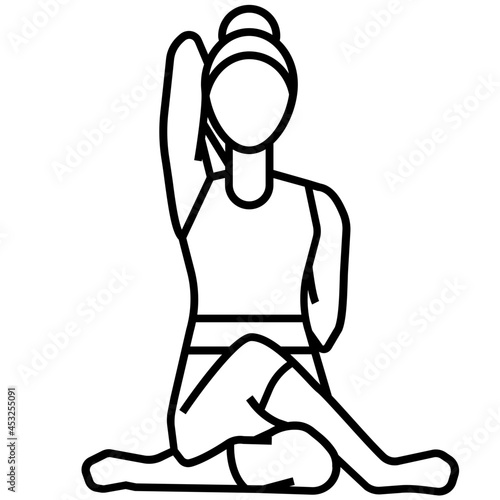 yoga pose icon