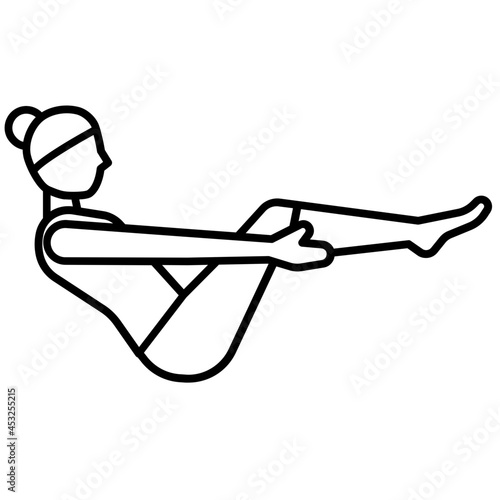 yoga pose icon