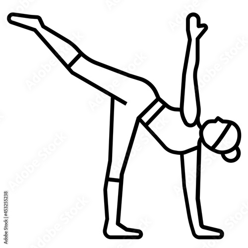 yoga pose icon