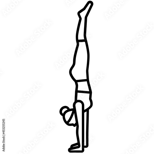 yoga pose icon