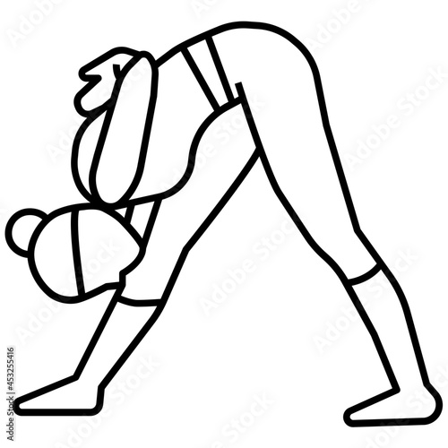 yoga pose icon