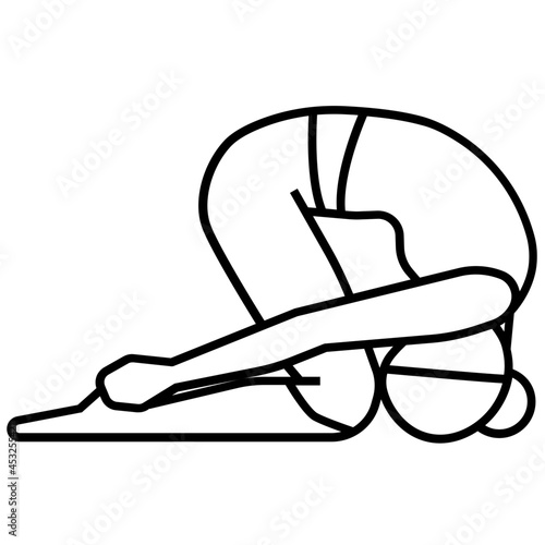 yoga pose icon