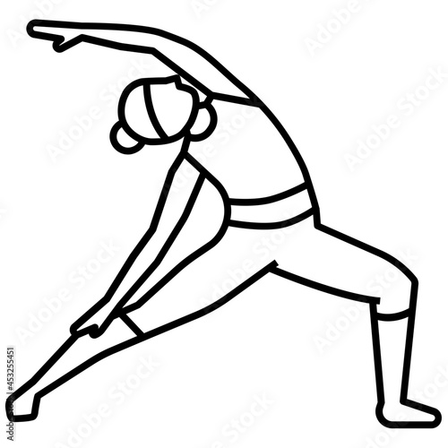 yoga pose icon