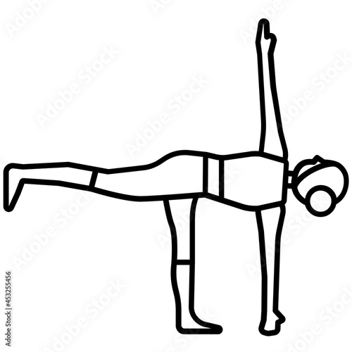 yoga pose icon