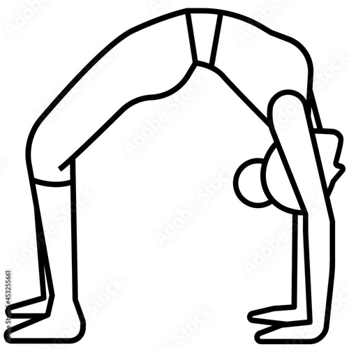 yoga pose icon