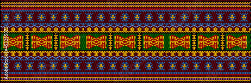 Traditional ethnic ornament for use on fabrics, tiles, ceramics and other interior details.