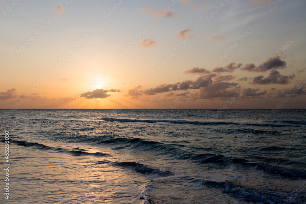 Landscape magnificent sunset on the ocean Landscape magnificent sunset on the ocean