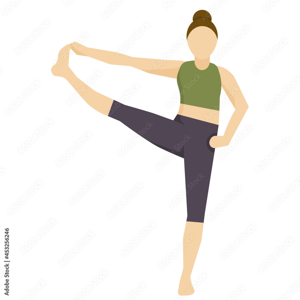 yoga pose flat icon yoga pose flat icon
