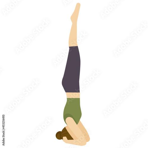 yoga pose flat icon