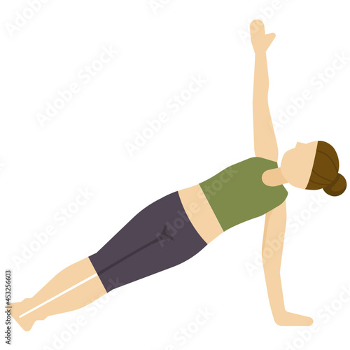 yoga pose flat icon