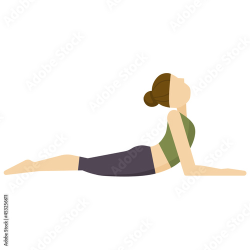 yoga pose flat icon
