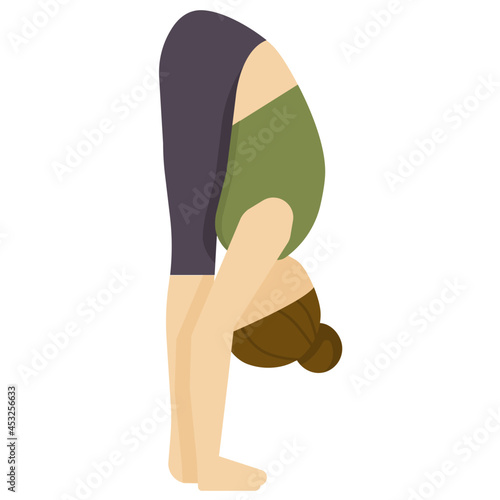yoga pose flat icon