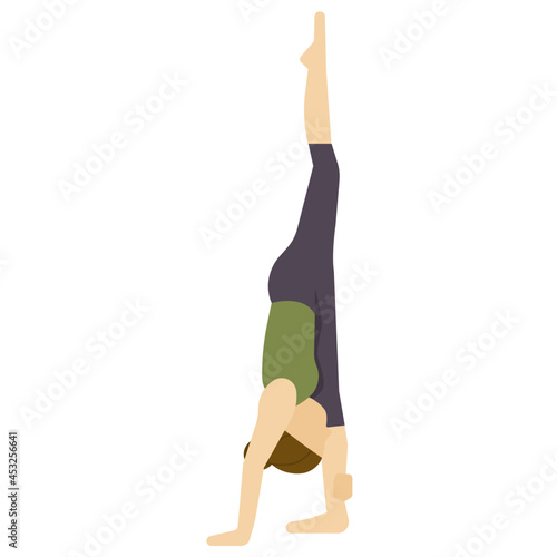 yoga pose flat icon
