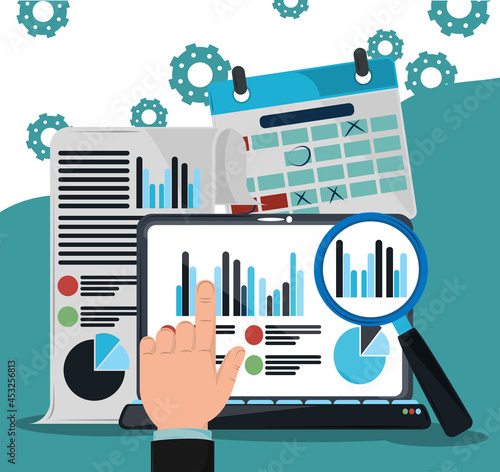businessman finance calculating