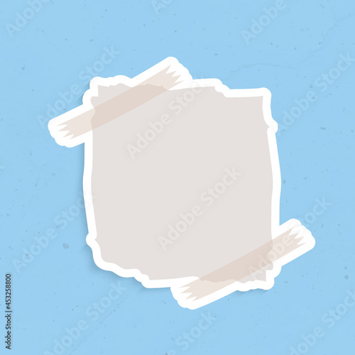 Gray reminder note sticker vector