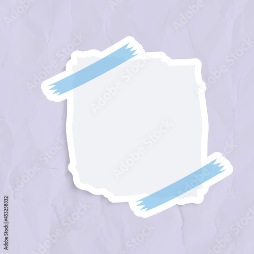 Gray reminder note sticker vector