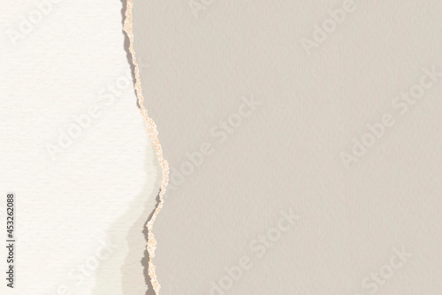 Ripped brown note paper template Fototapet