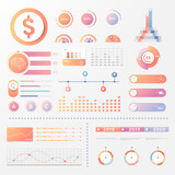 Colorful infographic element design