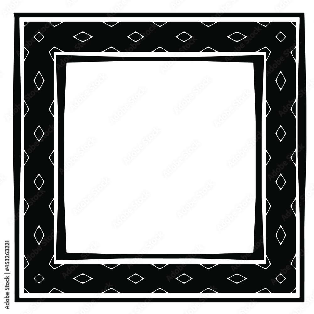 Decorative line art frames for design template. Elegant element for design in Eastern style, place for text. Black outline floral border. Lace vector illustration for invitations and greeting cards Decorative line art frames for design template. Elegant element for design in Eastern style, place for text. Black outline floral border. Lace vector illustration for invitations and greeting cards