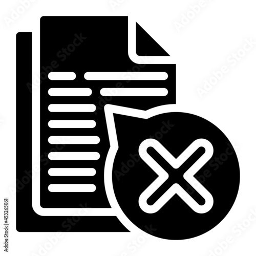 error glyph icon