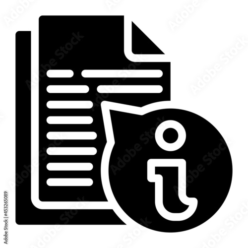 infomation glyph icon