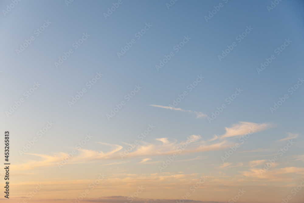 Sky over the Baltic sea landscape Sky over the Baltic sea landscape