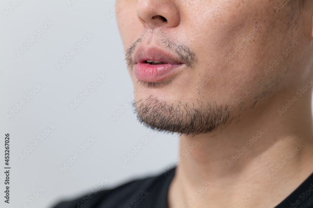 Obraz premium 髭・男性