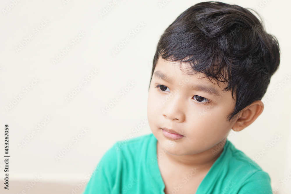 Cute Asian child little Thai boy 4 year old smile make a happy face concept. Cute Asian child little Thai boy 4 year old smile make a happy face concept.