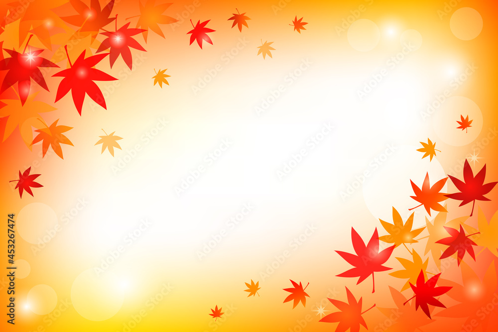 紅葉, 秋, アウトドア, レジャーのベクターイラスト背景素材