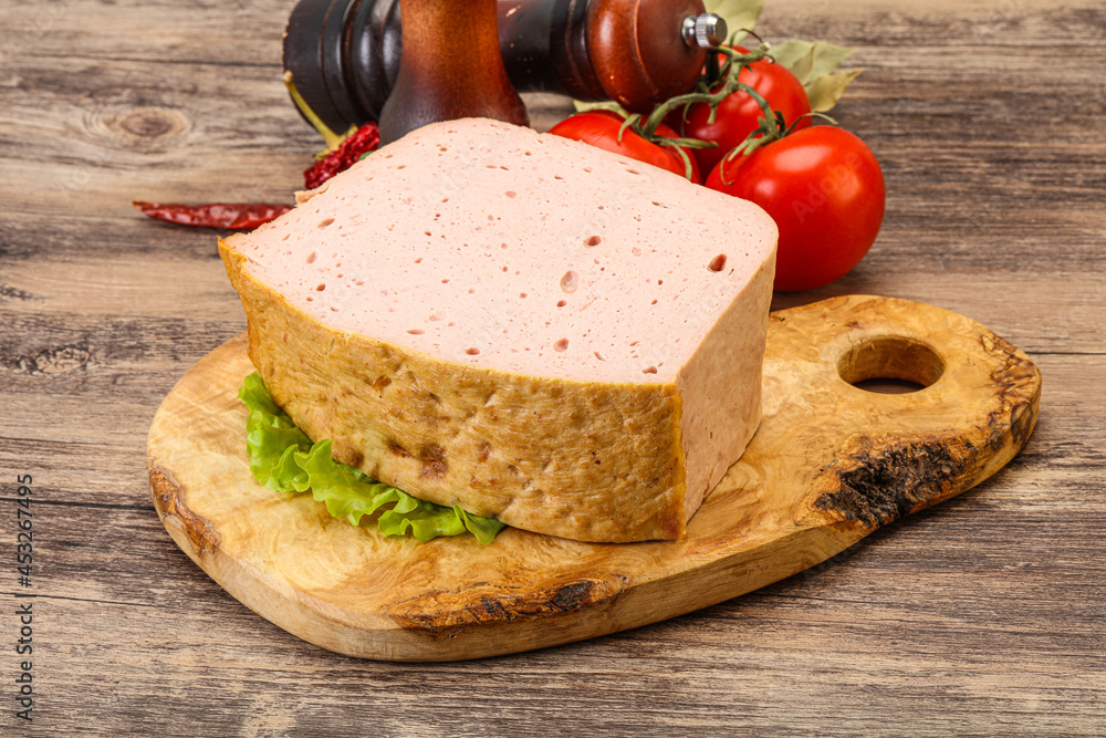 Homemade baked traditional meat loaf Homemade baked traditional meat loaf