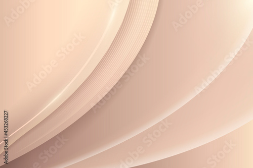 Beige abstract curved background
