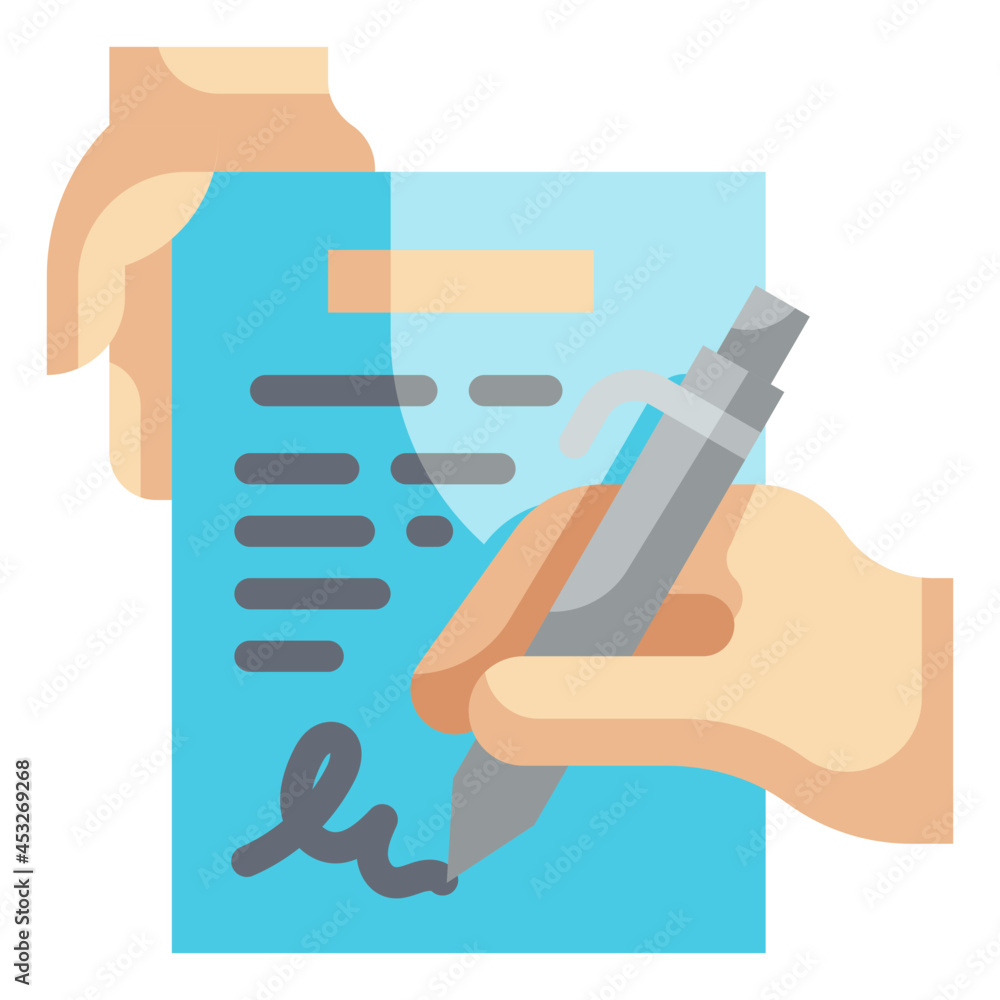 contract flat icon contract flat icon